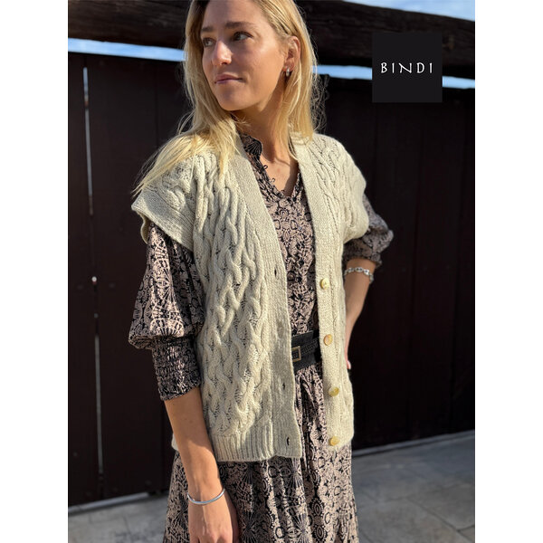 Bindi Gilet Cable Dia Natural | Bindi