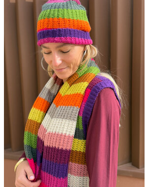 Bindi Beanie Rainbow striped Multicolor