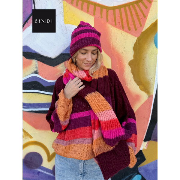 Bindi Trui Striped combi pink | Bindi | Hip-pie