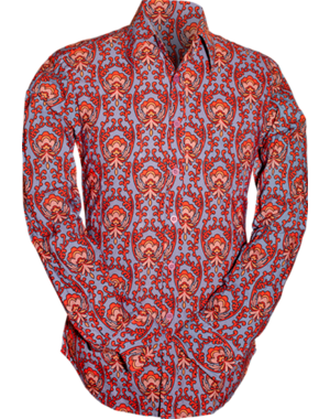 Chenaski Overhemd Wallpaper-Flower lilac, blue