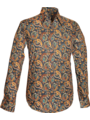 Chenaski Overhemd Paisley blue , creme , rust