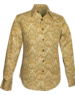 Chenaski Overhemd Ornamentical Paisley creme , green , brown