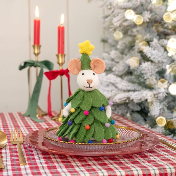 Sjaal met Verhaal Decoratie Muis Kerstboom | Sjaal met Verhaal