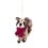 Sjaal met Verhaal Hanger Wasbeer Indian Summer Burgundy | Sjaal met Verhaal