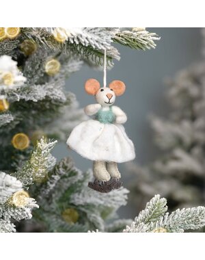 Sjaal met Verhaal Hanger Muis Kunstschaatster