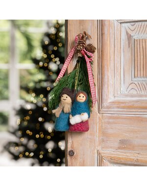 Sjaal met Verhaal Hanger Jozef & Maria Kleur