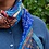 Sjaal met Verhaal Sarisjaal Patchwork Blauwtinten | Sjaal met Verhaal