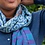 Sjaal met Verhaal Sarisjaal Patchwork Turquoisetinten | Sjaal met Verhaal