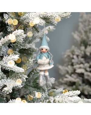 Sjaal met Verhaal Hanger Winterfee IJsblauw