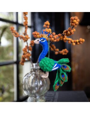 Sjaal met Verhaal Vogel: Pauw