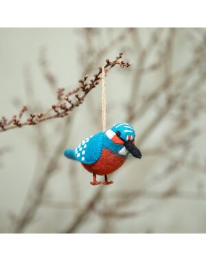 Sjaal met Verhaal Vogel: IJsvogel