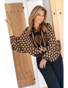 Ibzmode Blouse Estampado Libre Black