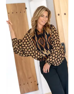 Ibzmode Blouse Estampado Libre Black