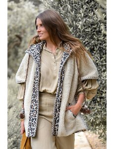 Ibzmode Jacket Osito Ecru leopard