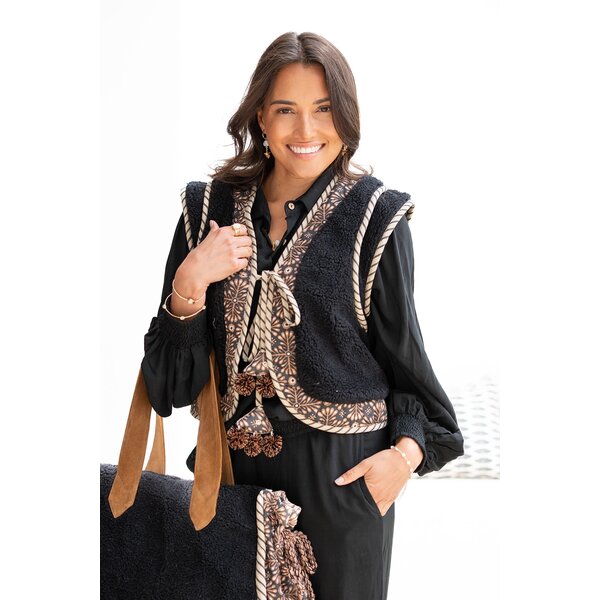 Ibzmode Korte gilet Osito black | IBZmode