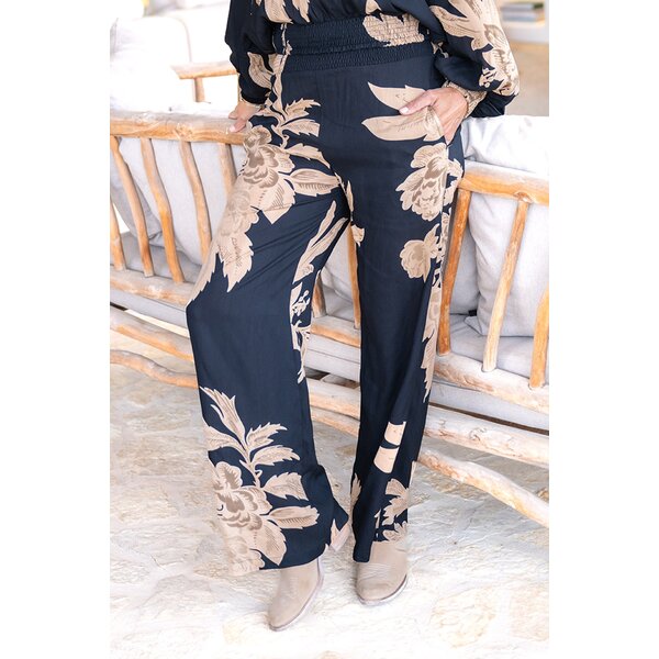 Ibzmode Pantalon Brisa Floreado Black | IBZmode