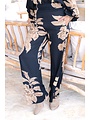Ibzmode Pantalon Brisa Floreado Black