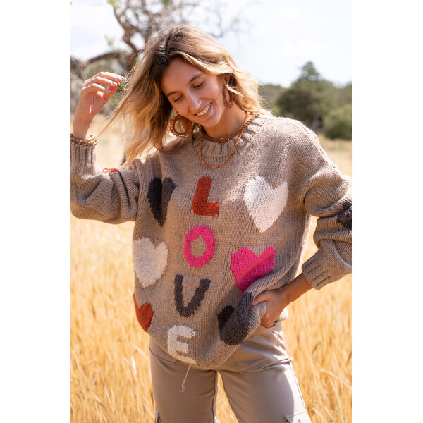 Trui Amor multicolor | Isla Ibiza Bonita