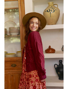 Jaase Vest Maroon cozy