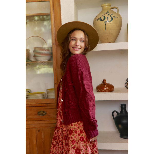 Jaase Vest Maroon cozy | Jaase