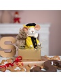 Sjaal met Verhaal Decoratie Muis Pietermuis Geel