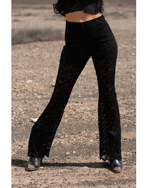 MOOST Wanted Broek Suze lace zwart