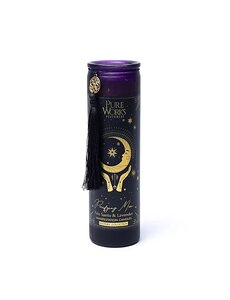  Manifestatiekaars Purifying Moon in glas met kwast -- 300g