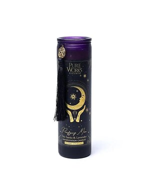 Manifestatiekaars Purifying Moon in glas met kwast -- 300g
