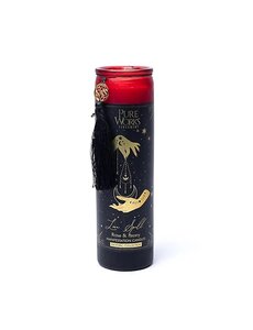 Manifestatiekaars Love Spell in glas met kwast -- 300g