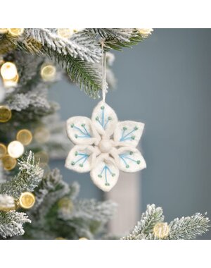 Sjaal met Verhaal Hanger IJsbloem