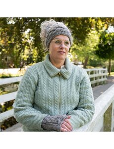 Sjaal met Verhaal Haarband Cable Taupe Gemêleerd