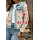Jeans jasje colorful flowers | Onado