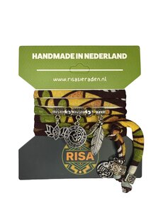 Risa Ohm Geel-Groen-Oranje - Zilver