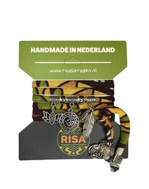 Risa Ohm Geel-Groen-Oranje - Zilver