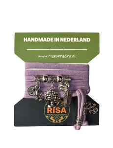 Risa Boeddha Groot Lila - Zilver