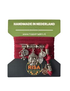 Risa Boeddha Groot Bordeaux - Zilver