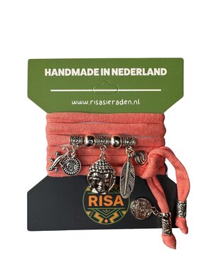 Risa Boeddha Groot Roze - Zilver