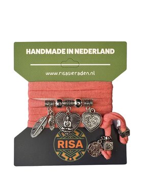 Risa Boeddha Hart Roze - Zilver
