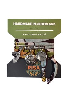 Risa Free Bull Turquoise-Roze-Geel - Zilver