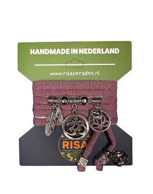 Risa Ohm Groot Oud Roze - Zilver