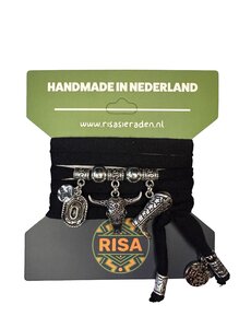 Risa Bull Zwart - Zilver