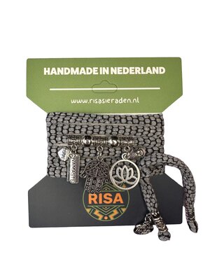 Risa Hamsahand hexagon grijs - zilver
