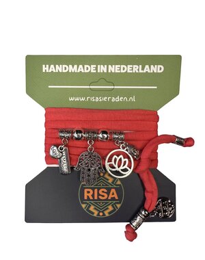 Risa Hamsahand roze - zilver