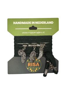 Risa Ganesha donker groen - Zilver