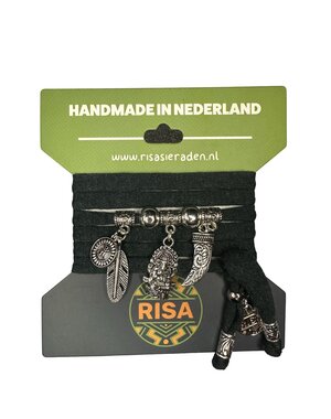 Risa Ganesha donker groen - Zilver