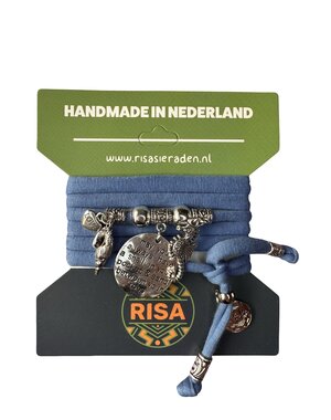 Risa Sand between your toes blauw - zilver