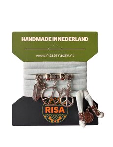 Risa Peace Groot Sky-Blue - Zilver