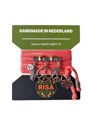 Risa Peace Groot Roze - Zilver
