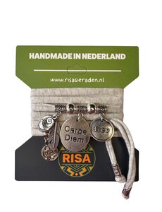 Risa Carpe Diem beige - Zilver