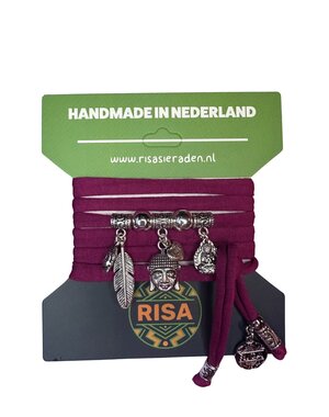 Risa Boeddha Love Bordeaux - Zilver